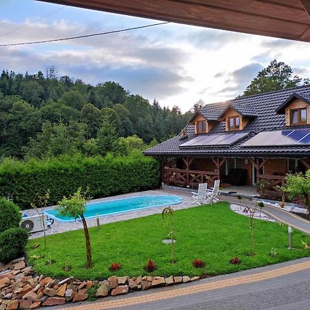 Jaśkowa Chata Bieszczady apartament z basenem Baligród Zewnętrze zdjęcie